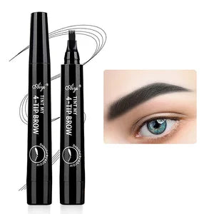 Waterproof Eyebrow Pencil, Quad Eyebrow Pencil (Natural Look)
