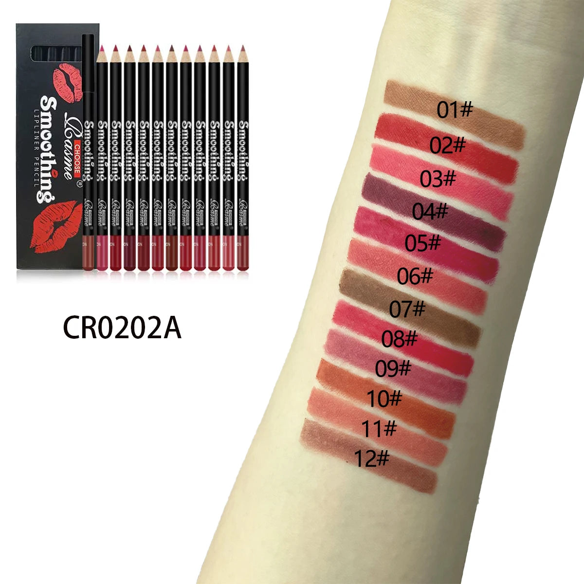 12pcs Professional Lip Liner Pencil set