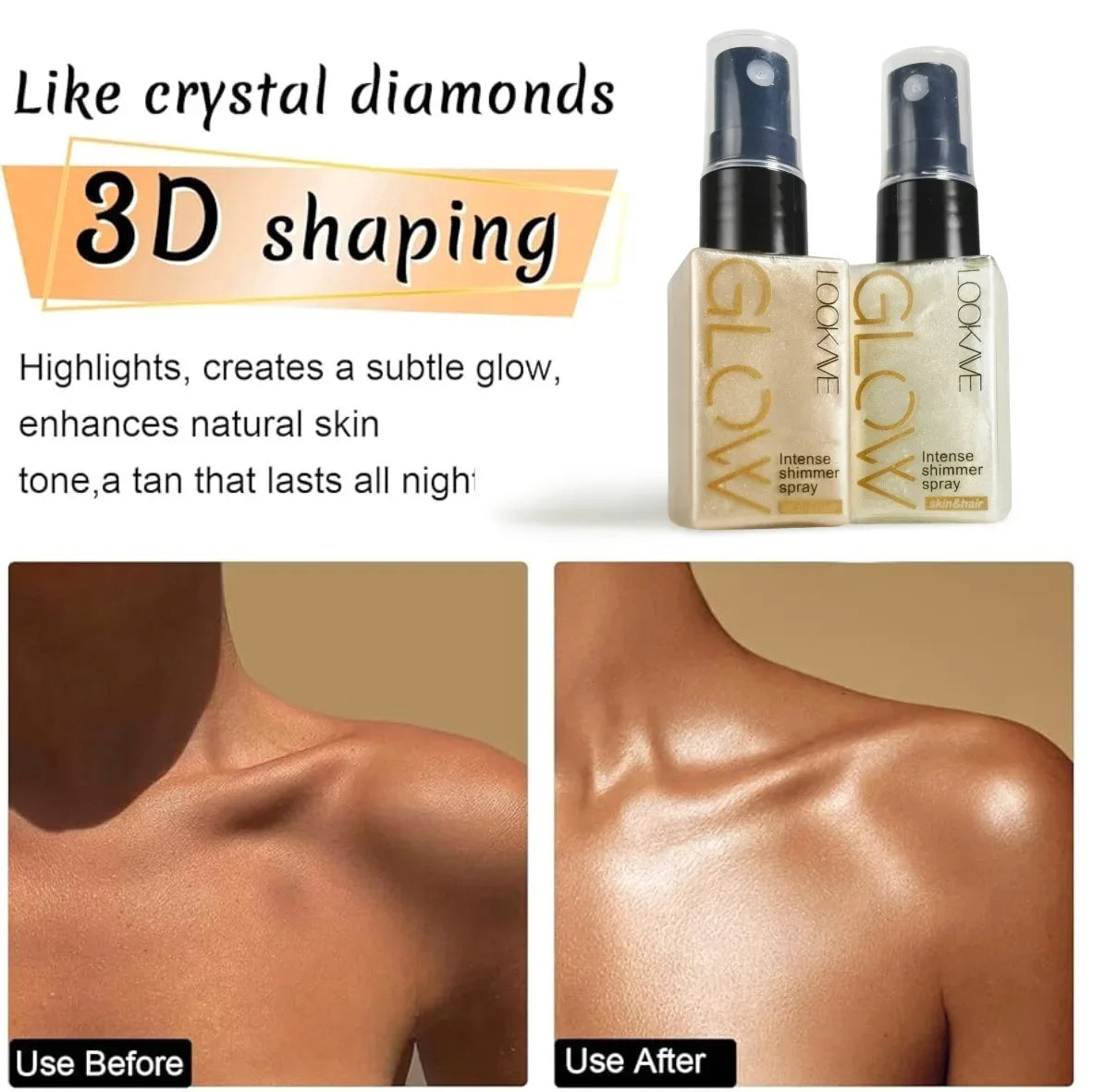 Diamond Liquid Highlight Gloss Body Bronzer (Shine like a Diamond)