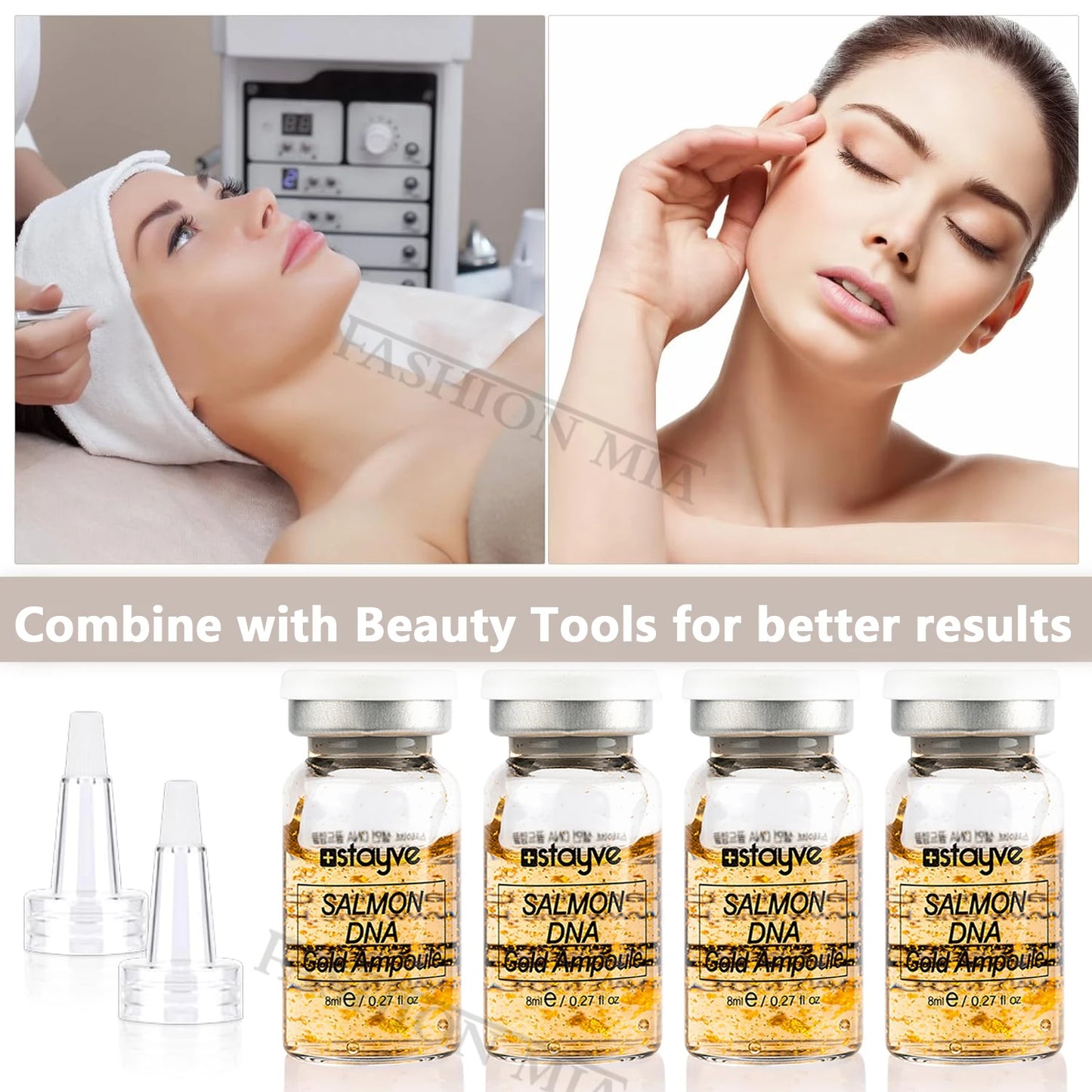 Stayve 8ml Salmon DNA Gold Ampoule Serum Kit !