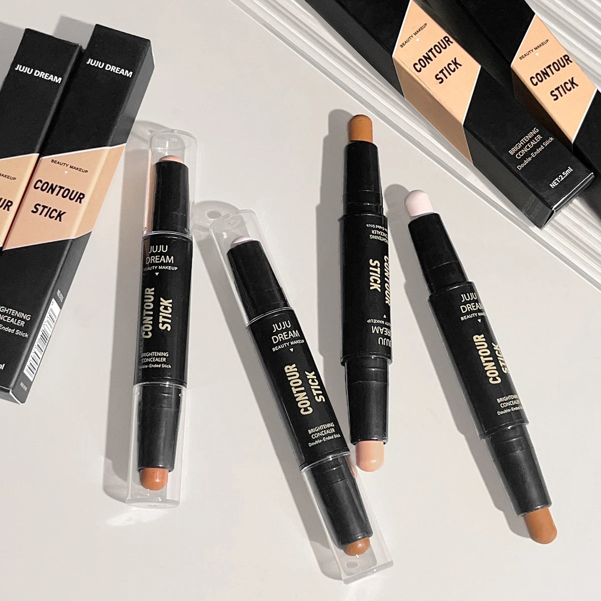 Dual-ended contour stick for your DOLL-UP times