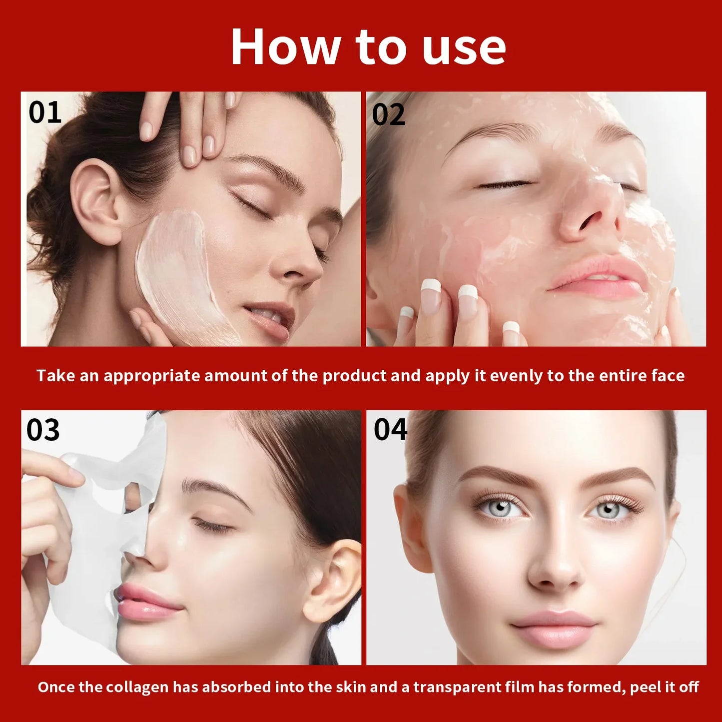 Real Collagen Fit, Collagen 670,000ppm, Peel Off for Glass Skin !