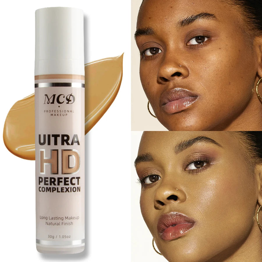 9 Shade Full Coverage Concealer Liquid Foundation (Natural Matte)