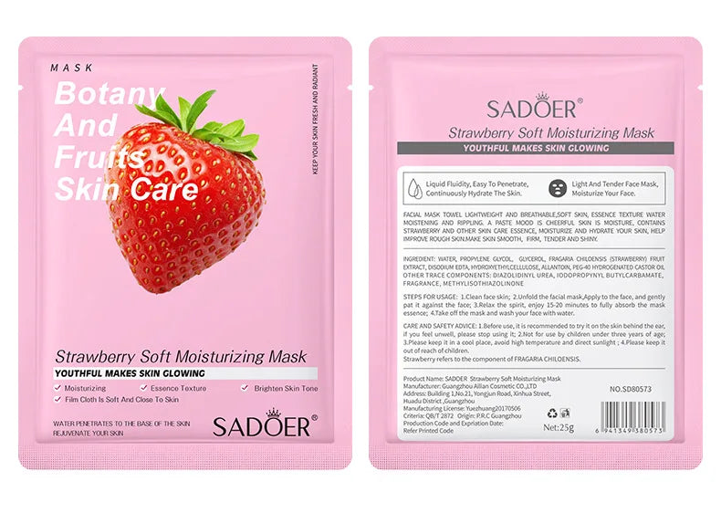 8pcs Natural Plant Face Mask, Hydrating daily hack!