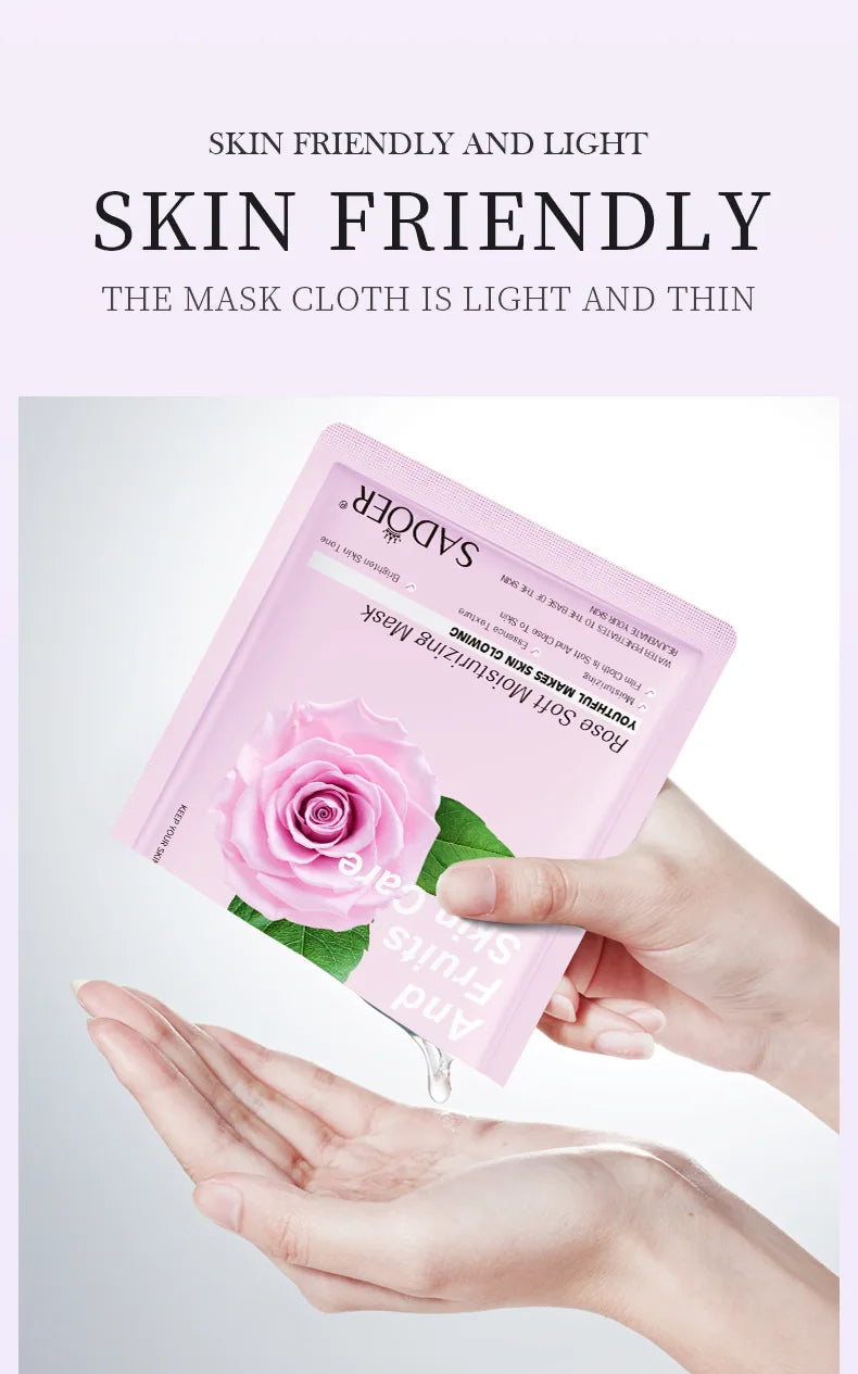 8pcs Natural Plant Face Mask, Hydrating daily hack!