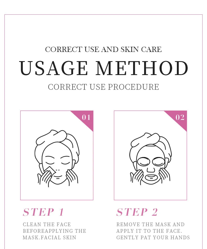 8pcs Natural Plant Face Mask, Hydrating daily hack!