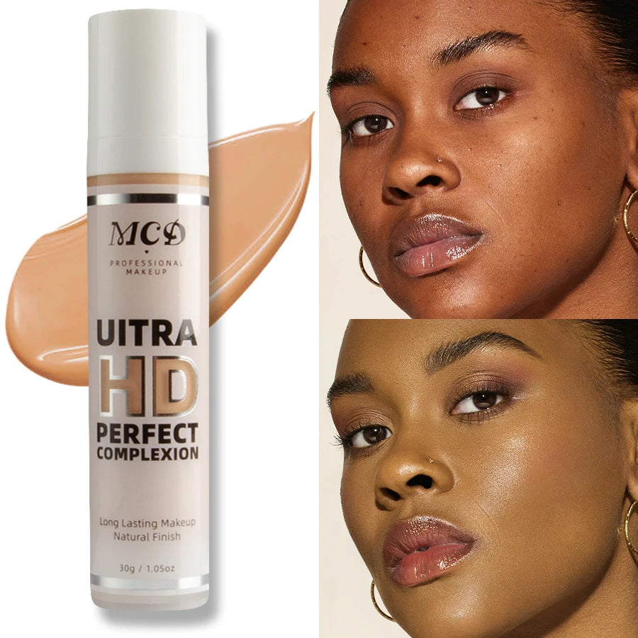 9 Shade Full Coverage Concealer Liquid Foundation (Natural Matte)