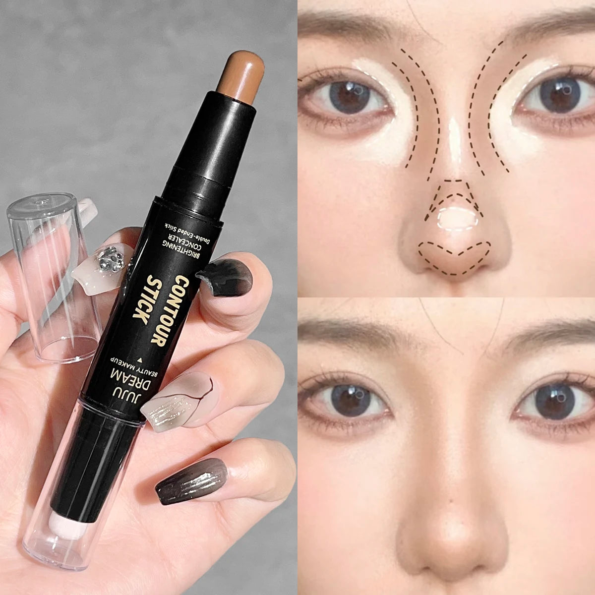 Dual-ended contour stick for your DOLL-UP times